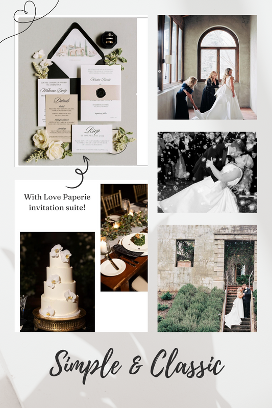 How to warm up Black and White Invitations