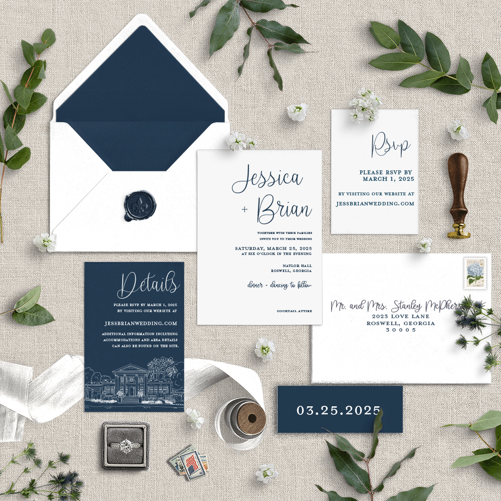 A Little Fun Wedding Invitation Suite