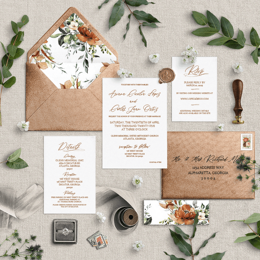 Fall Festivities Wedding Invitation Suite