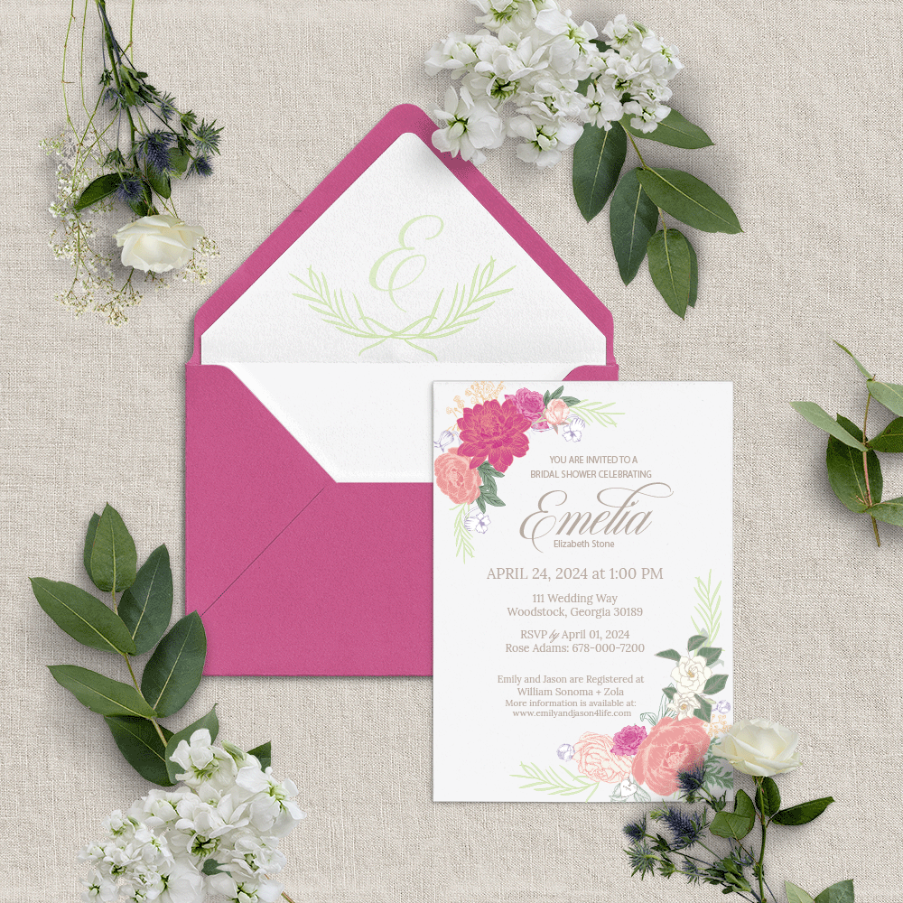 Floral Shower Invitation