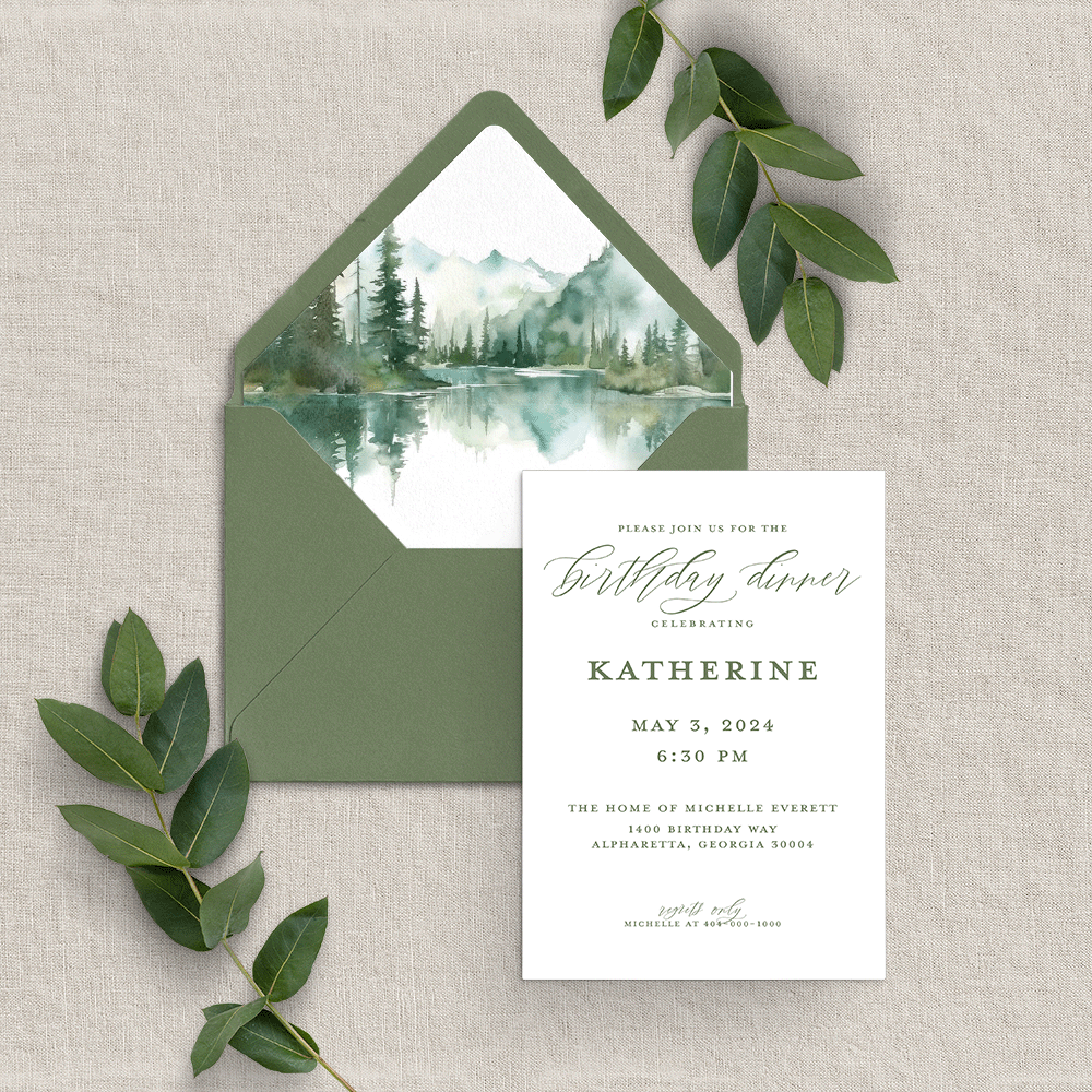 Outdoors Birthday Invitation