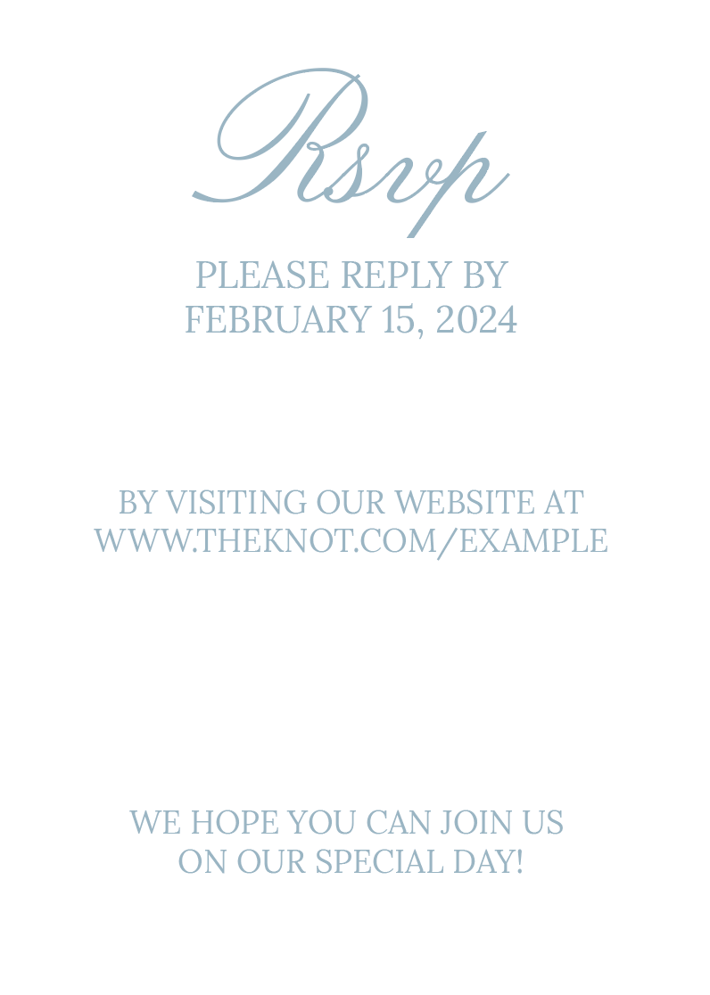 Something Blue Wedding Invitation Suite