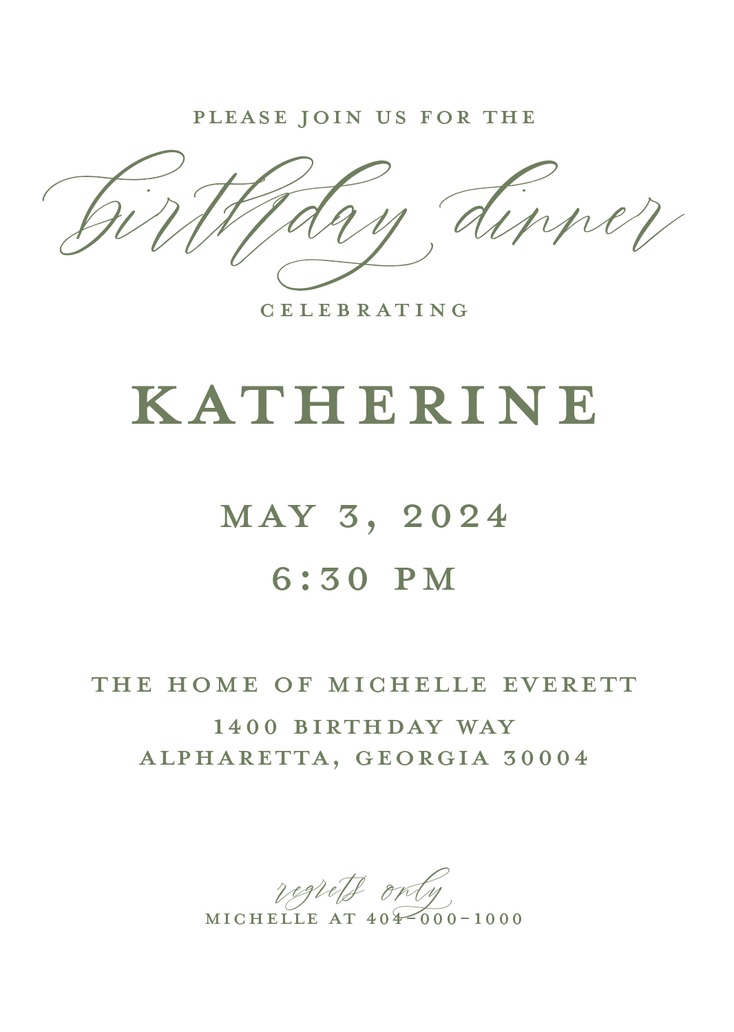 Outdoors Birthday Invitation